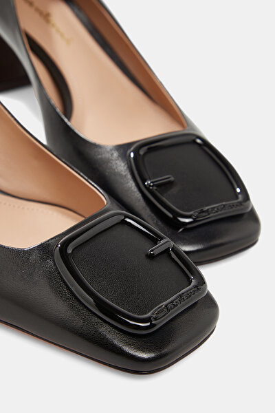 BLACK LEATHER SHOES 4