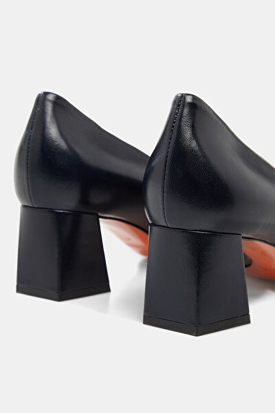 NAVY BLUE LEATHER SHOES 4
