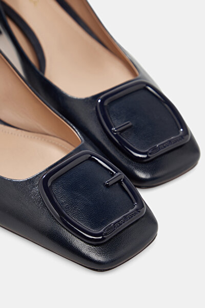 NAVY BLUE LEATHER SHOES 5