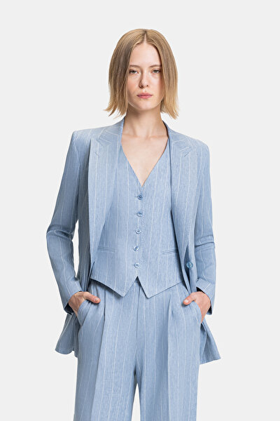 ECRU SURPLICE NECKLINE (CROSS-OVER NECKLINE) JACKET 3