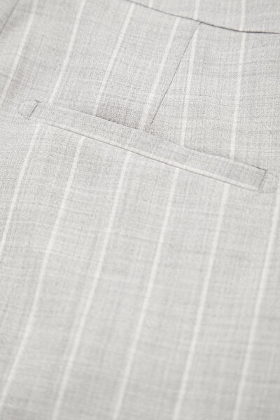 GRİ ÇİZGİLİ BOL PAÇA PANTOLON 8