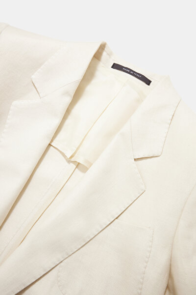CREAM SURPLICE NECKLINE (CROSS-OVER NECKLINE) JACKET 8