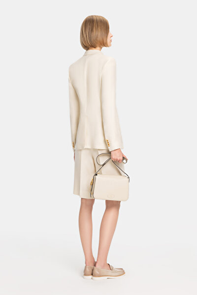 CREAM SURPLICE NECKLINE (CROSS-OVER NECKLINE) JACKET 3