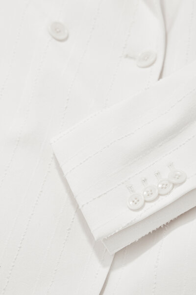 ECRU SURPLICE NECKLINE (CROSS-OVER NECKLINE) JACKET 9