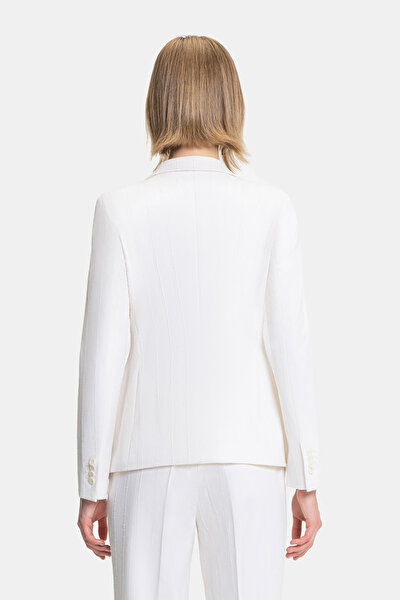 ECRU SURPLICE NECKLINE (CROSS-OVER NECKLINE) JACKET 4