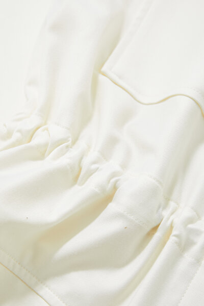 ECRU UPRIGHT COLLAR VEST 9