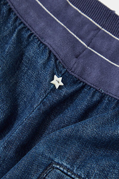 NAVY BLUE SKINNY LEG TROUSERS 8