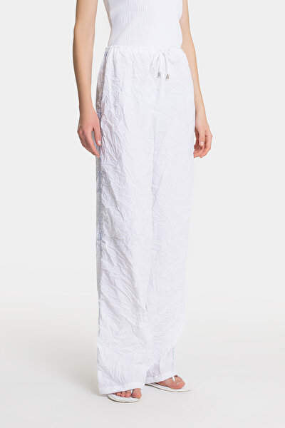 WHITE STRAIGHT CUT TROUSERS 3