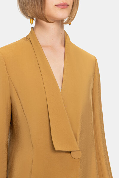 CAMEL SHAWL COLLAR JACKET 3