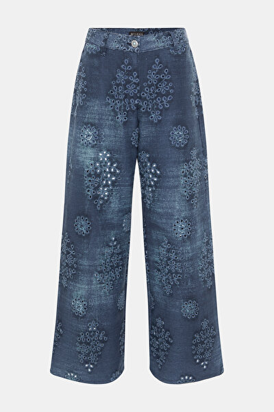 LACİVERT BOL PAÇA PANTOLON 5