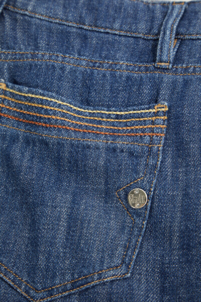 LACİVERT DÜZ KESİM JEAN PANTOLON 9