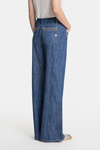 LACİVERT DÜZ KESİM JEAN PANTOLON 3
