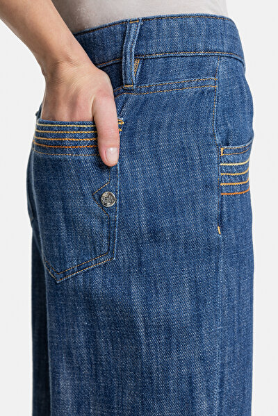 LACİVERT DÜZ KESİM JEAN PANTOLON 4
