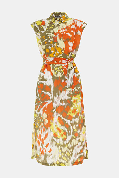 MULTICOLOR OFF THE SHOULDER MIDI DRESS 5