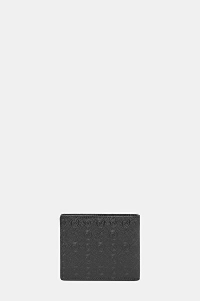 BLACK MONOGRAM WALLET 3