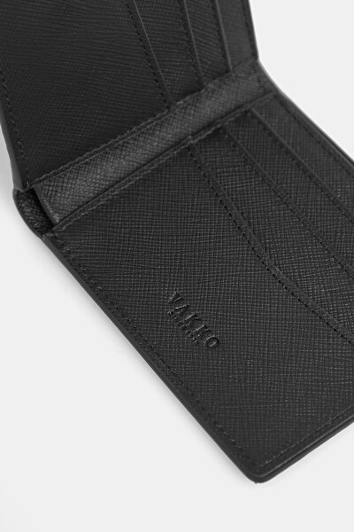 BLACK MONOGRAM WALLET 5