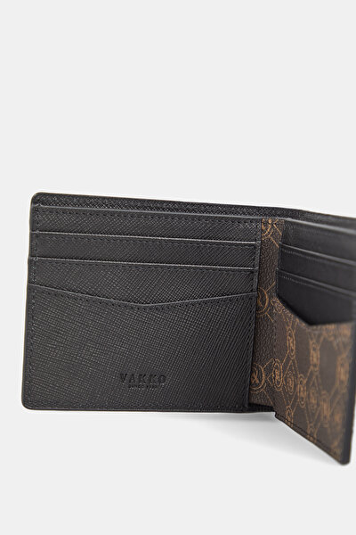 BLACK MONOGRAM WALLET 4