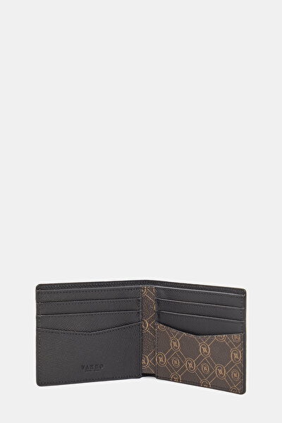 BLACK MONOGRAM WALLET 5