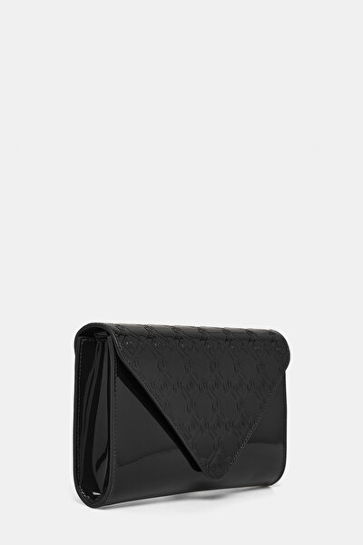 BLACK MONOGRAM LEATHER BAG 3