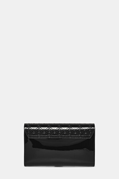 BLACK MONOGRAM LEATHER BAG 4