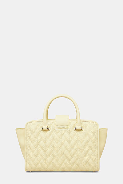 YELLOW MONOGRAM LEATHER BAG 4