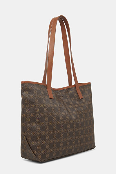 TAN MONOGRAM BAG 3