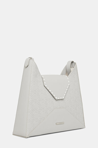 WHITE MONOGRAM LEATHER BAG 3