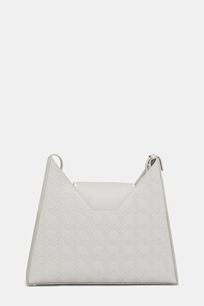 WHITE MONOGRAM LEATHER BAG 4