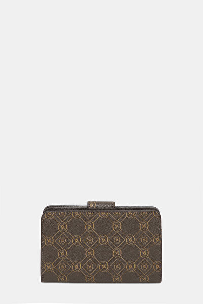 TAN MONOGRAM WALLET 3