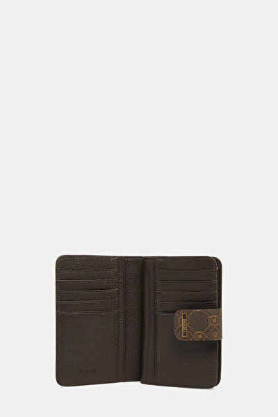 TAN MONOGRAM WALLET 4