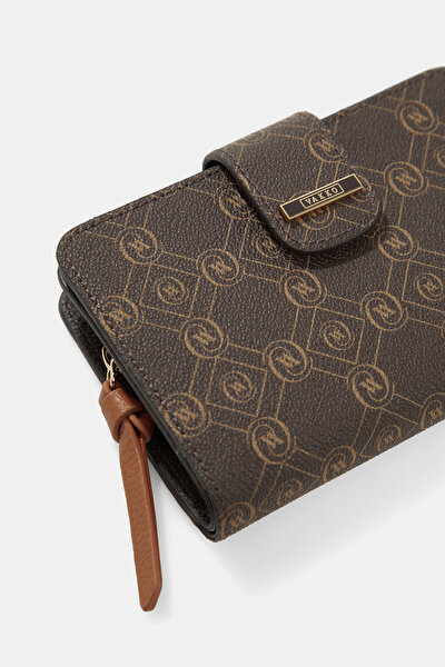 TAN MONOGRAM WALLET 5
