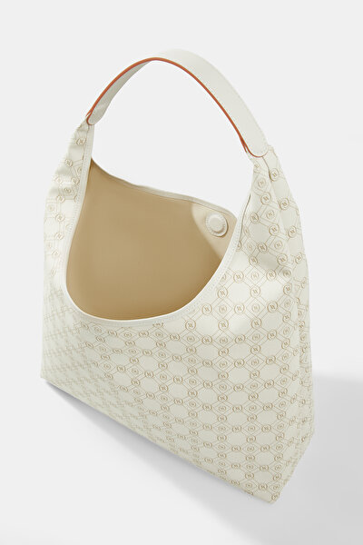 BEIGE MONOGRAM BAG 5