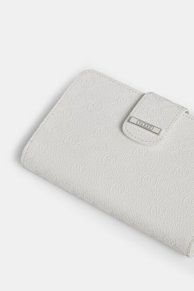 WHITE MONOGRAM WALLET 4