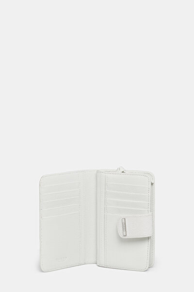 WHITE MONOGRAM WALLET 5