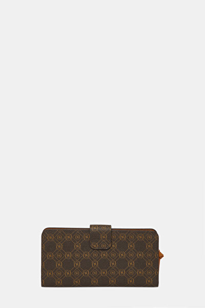 TAN MONOGRAM WALLET 3