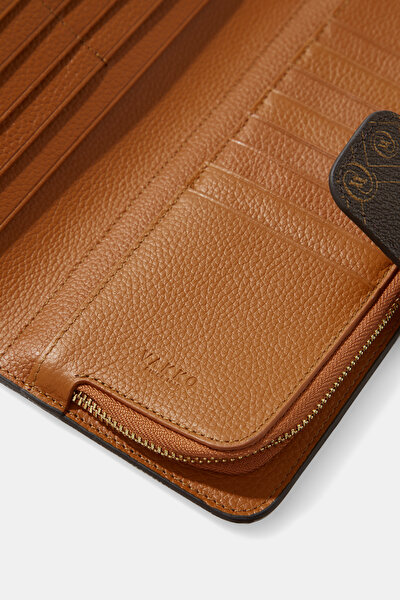 TAN MONOGRAM WALLET 5
