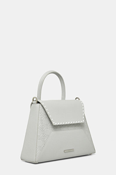 WHITE MONOGRAM LEATHER BAG 3