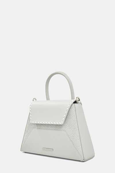WHITE MONOGRAM LEATHER BAG 5