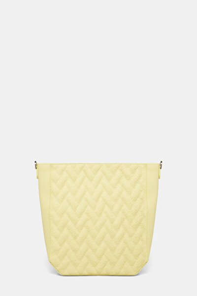 YELLOW MONOGRAM LEATHER BAG 4