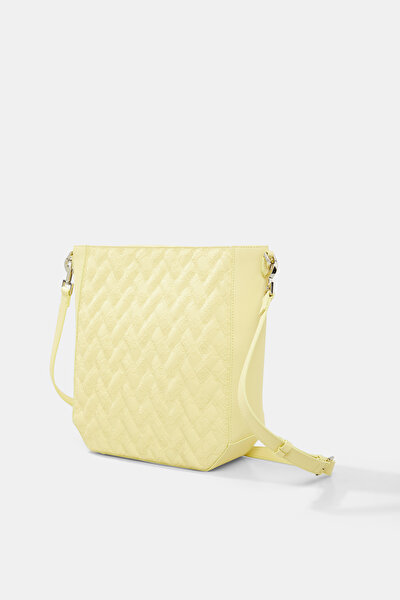 YELLOW MONOGRAM LEATHER BAG 5