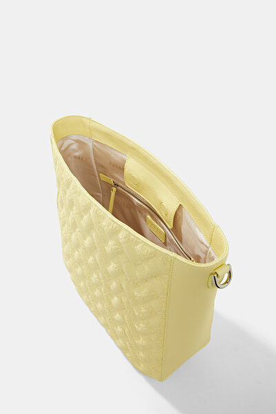 YELLOW MONOGRAM LEATHER BAG 8