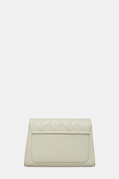 ECRU MONOGRAM LEATHER BAG 4