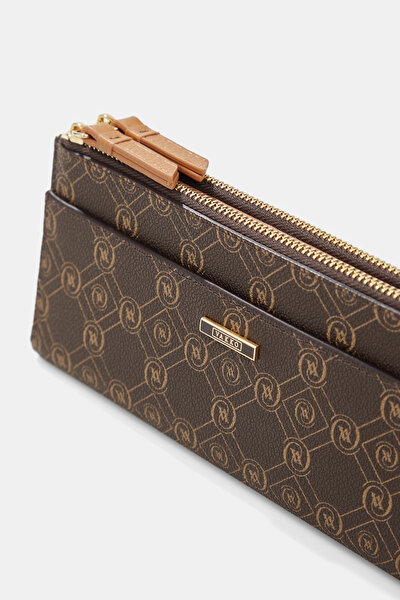 TAN MONOGRAM WALLET 4