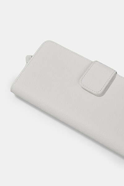 WHITE MONOGRAM WALLET 4