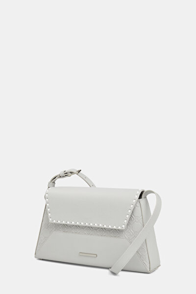 WHITE MONOGRAM LEATHER BAG 5