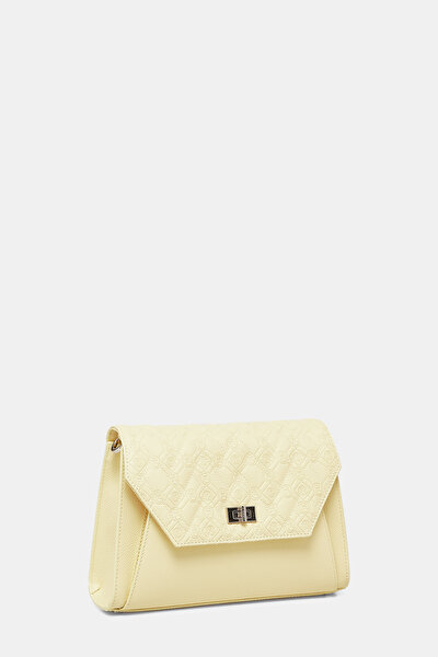 YELLOW MONOGRAM LEATHER BAG 3