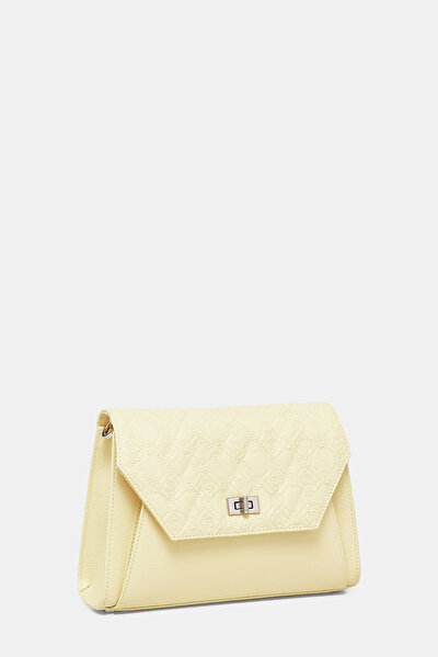 YELLOW MONOGRAM LEATHER BAG 4