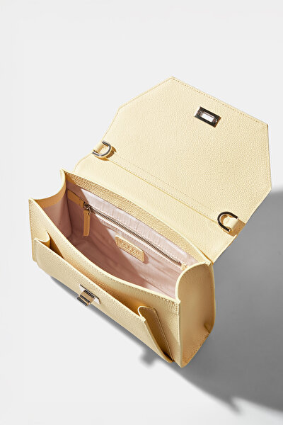 YELLOW MONOGRAM LEATHER BAG 8