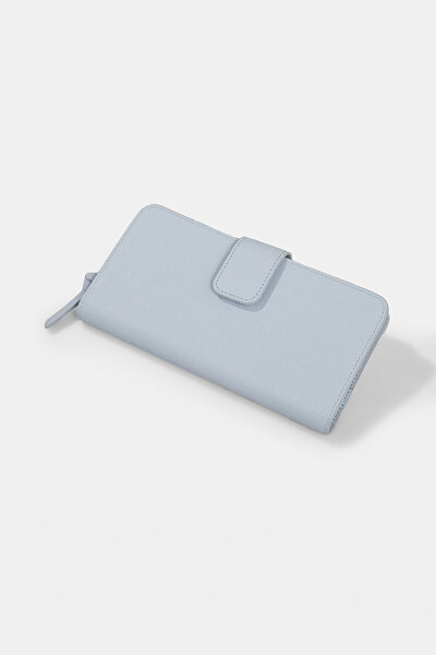 BLUE MONOGRAM WALLET 5