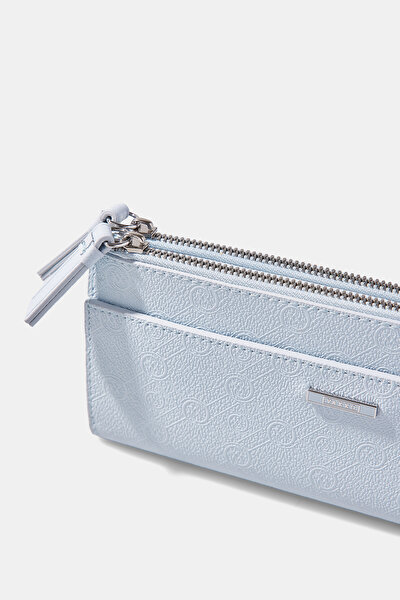 BLUE MONOGRAM WALLET 5